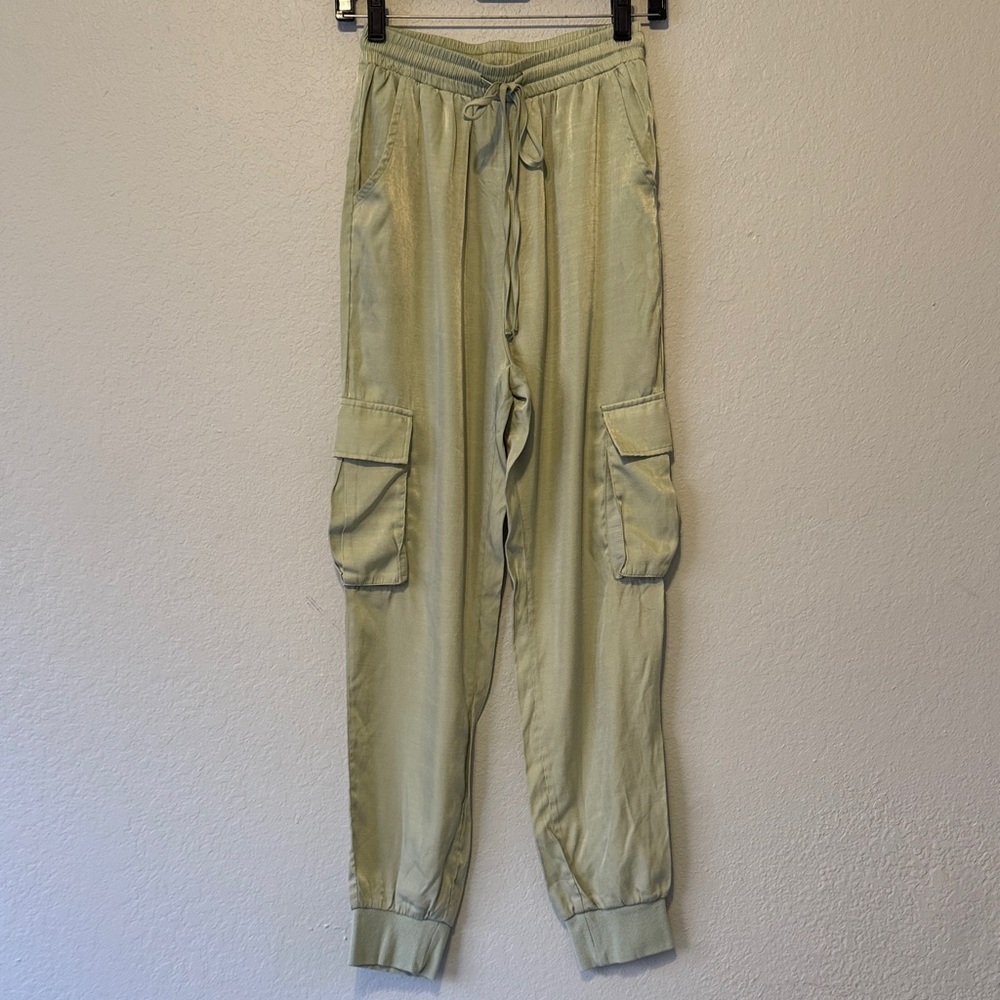 Miss Sparkling Light Olive Joggers